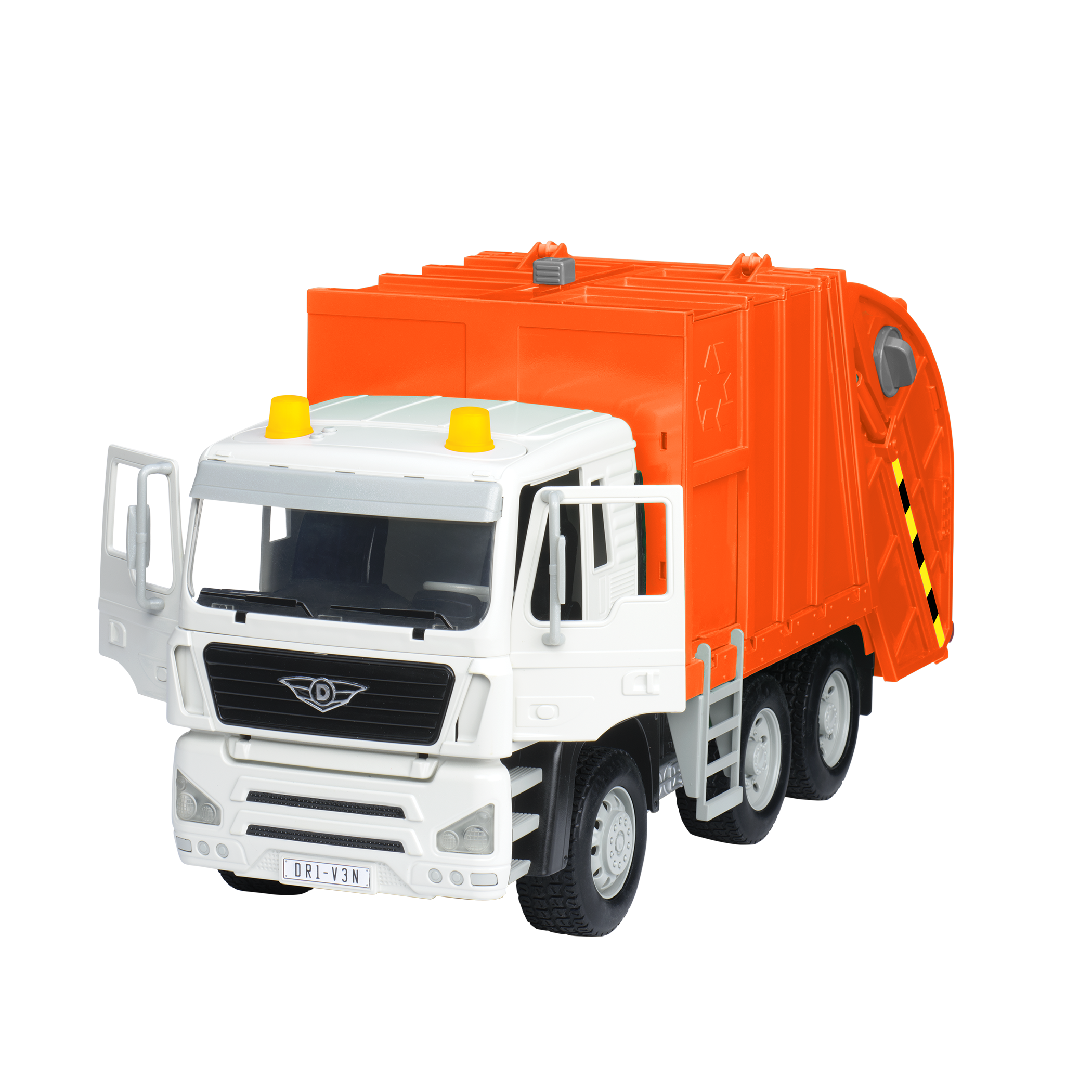 Large Standard Size Orange toy recycling truck