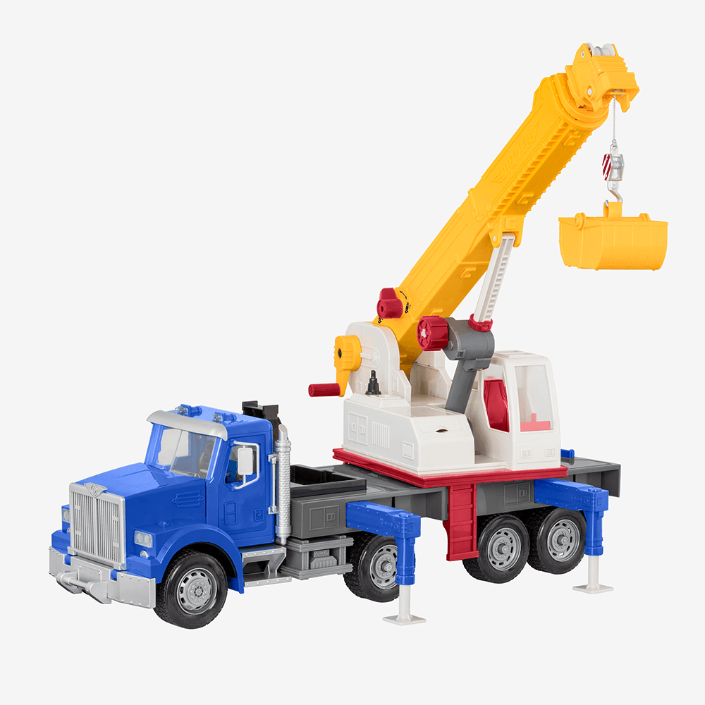 Blue toy jumbo crane truck