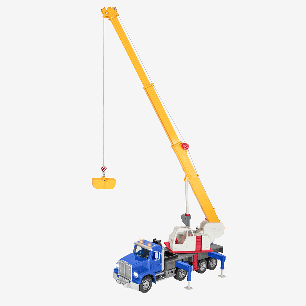 Blue toy jumbo crane truck
