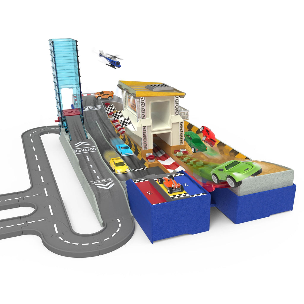 Mini Racetrack Toy Pocket 2 in 1 Race Track | Collapsible Playset | Car Toys & Playsets ...