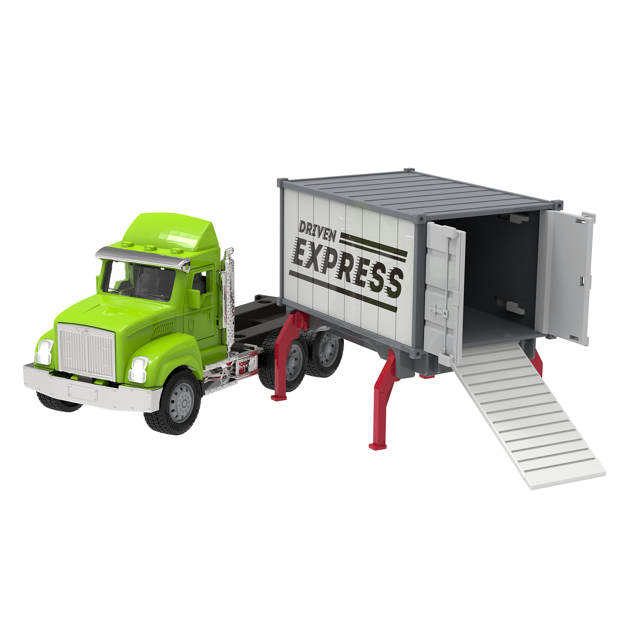 Toy shipping container truck