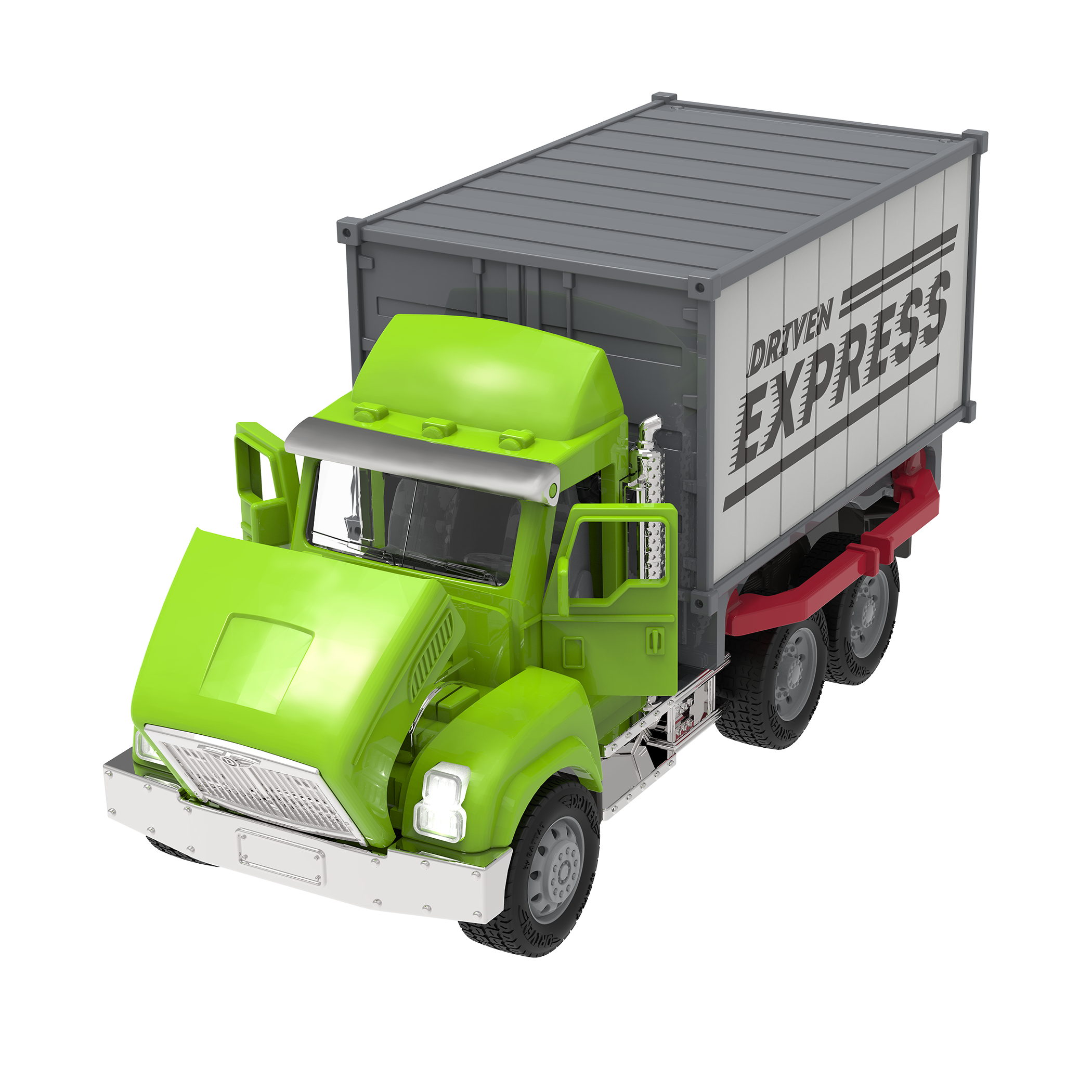 Toy shipping container truck