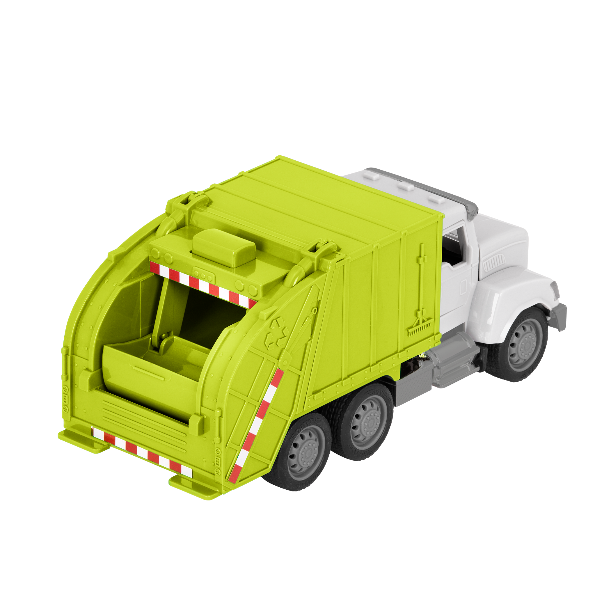 Green toy recycling truck with remote control