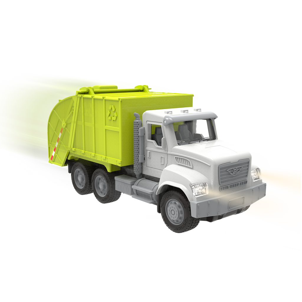 Green toy recycling truck with remote control
