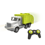 Green toy recycling truck with remote control