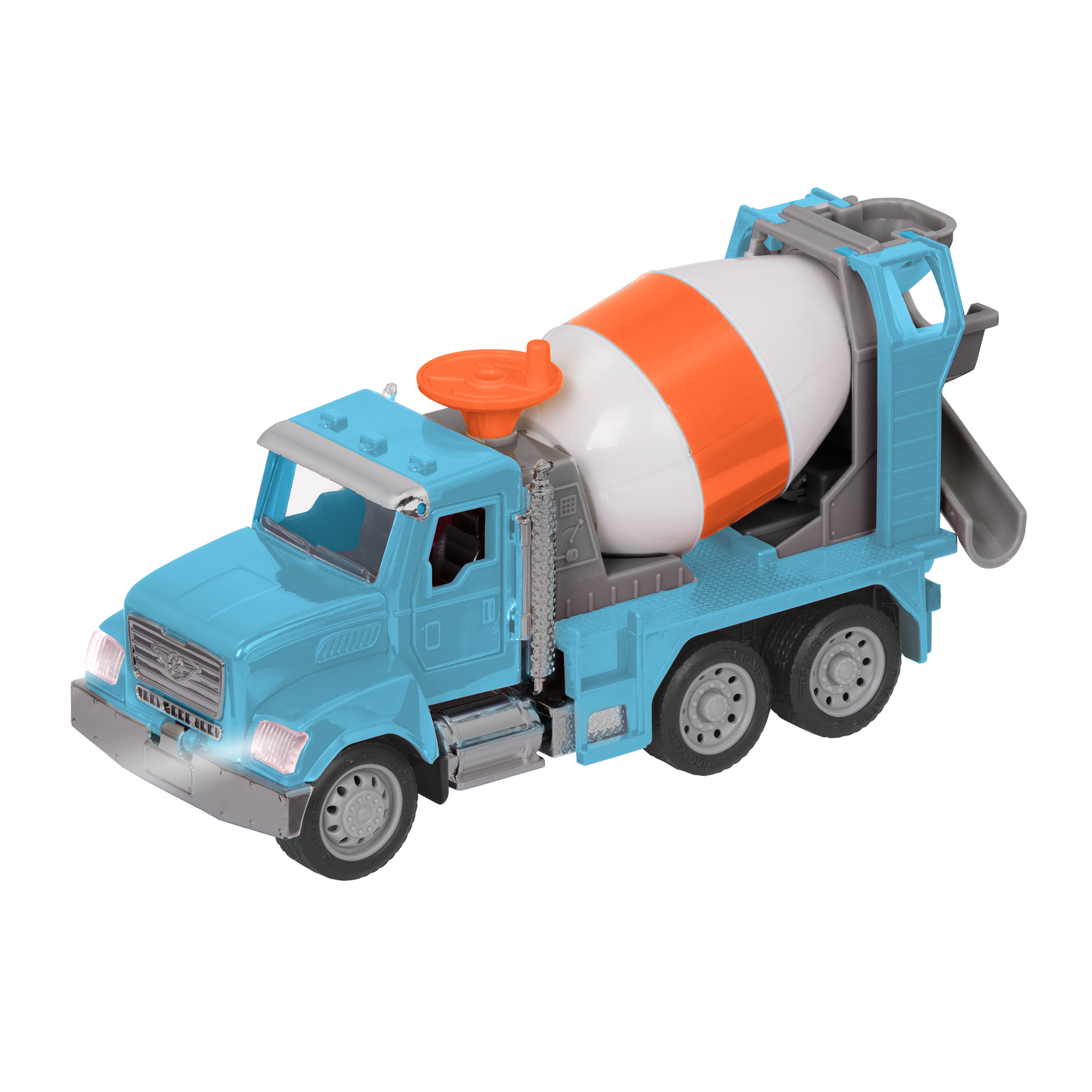 Blue toy cement mixer with remote control