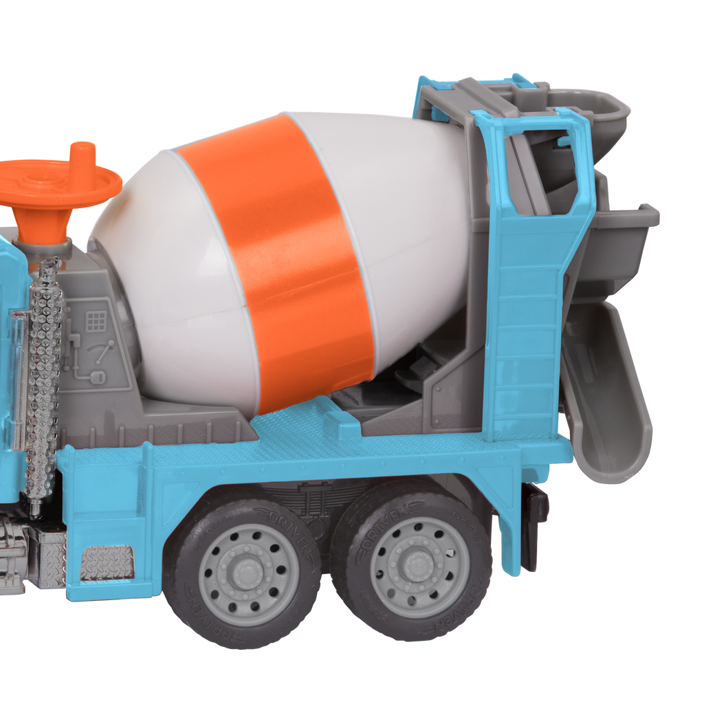 Blue toy cement mixer with remote control