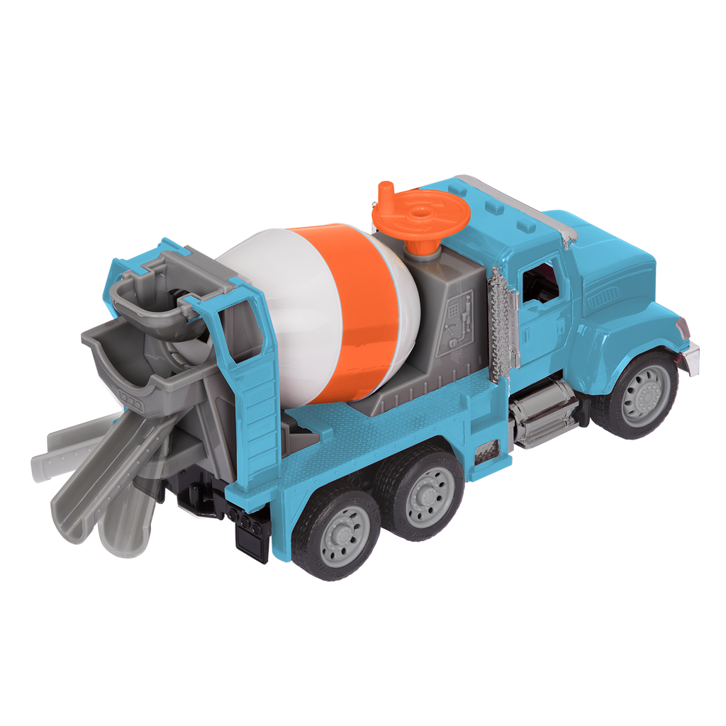 Blue toy cement mixer with remote control
