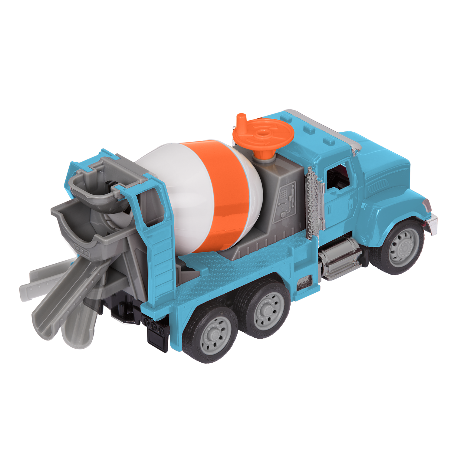 Blue toy cement mixer with remote control