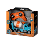 Blue toy cement mixer with remote control
