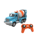 Blue toy cement mixer with remote control