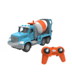 Blue toy cement mixer with remote control