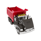 Red toy dump truck with remote control