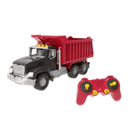 Red toy dump truck with remote control