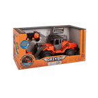 Midrange Remote control orange toy front end loader.