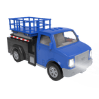 Blue RC scissor lift remote control construction truck for kids