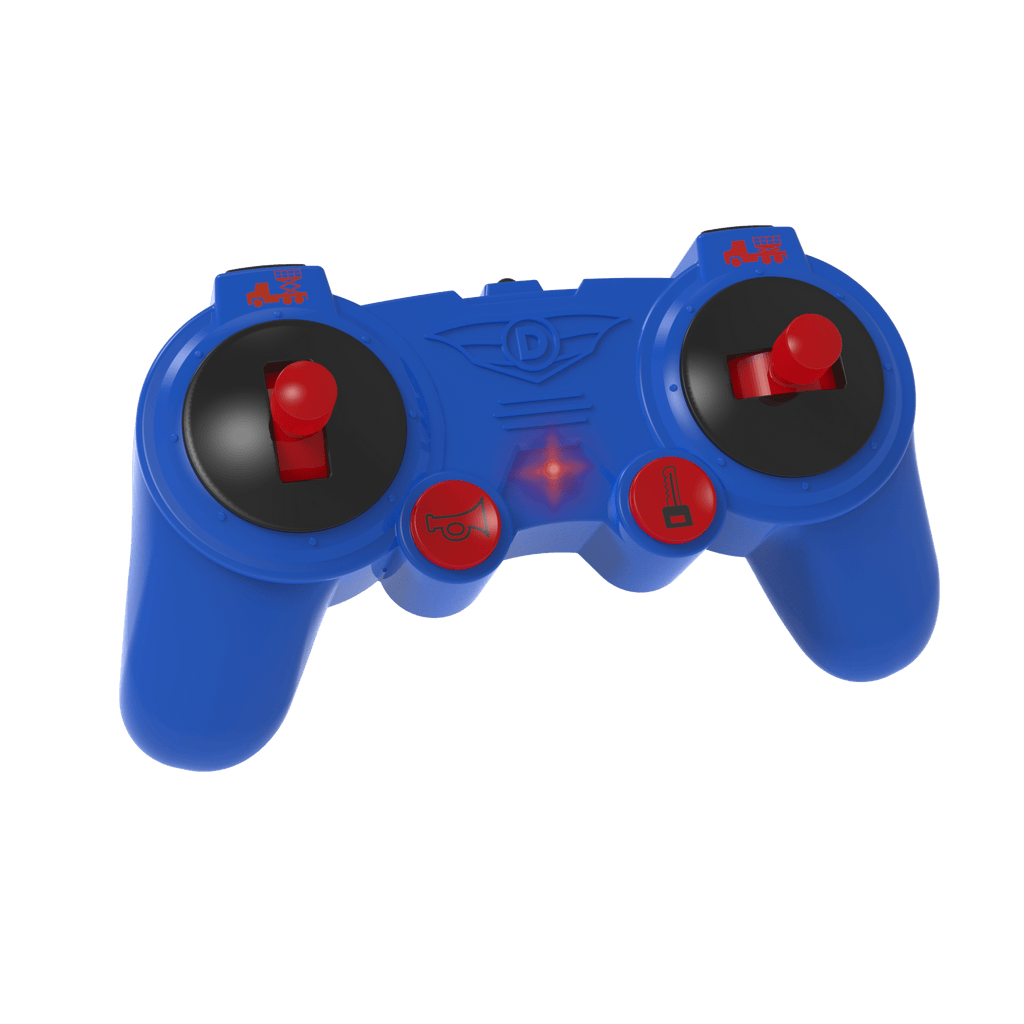 Blue RC scissor lift remote control construction truck for kids