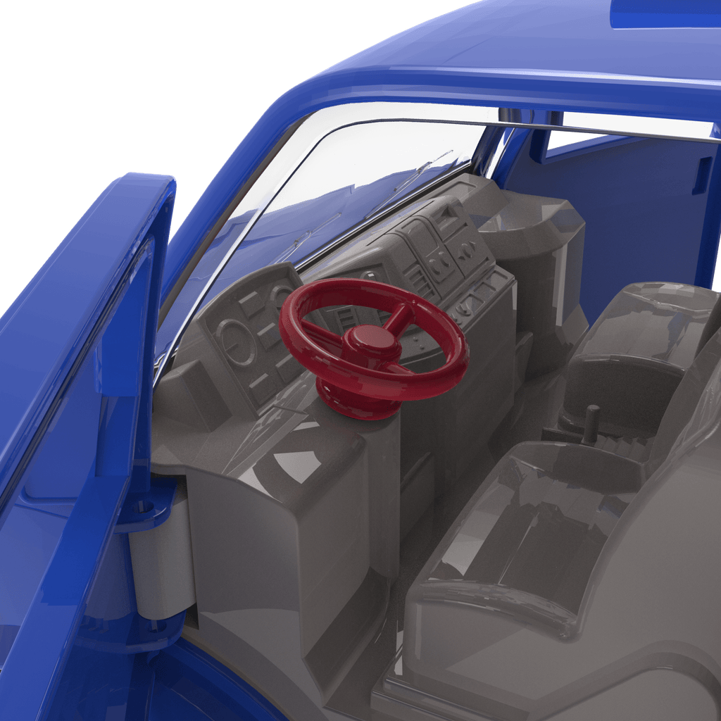 Blue RC scissor lift remote control construction truck for kids