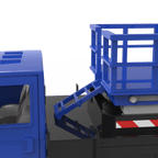 Blue RC scissor lift remote control construction truck for kids