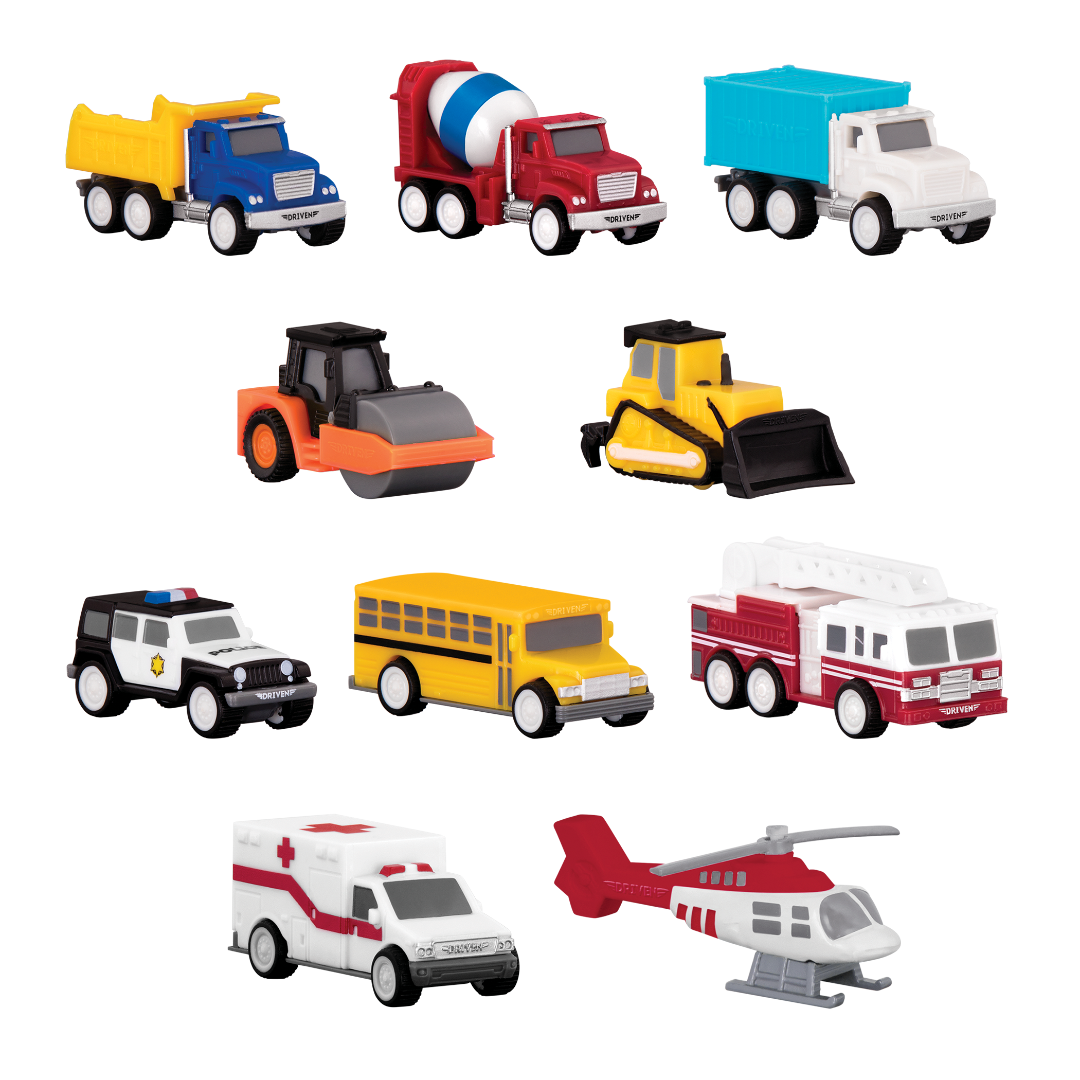 Mini toy vehicle set