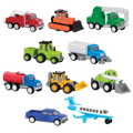 Miniature toy vehicle set