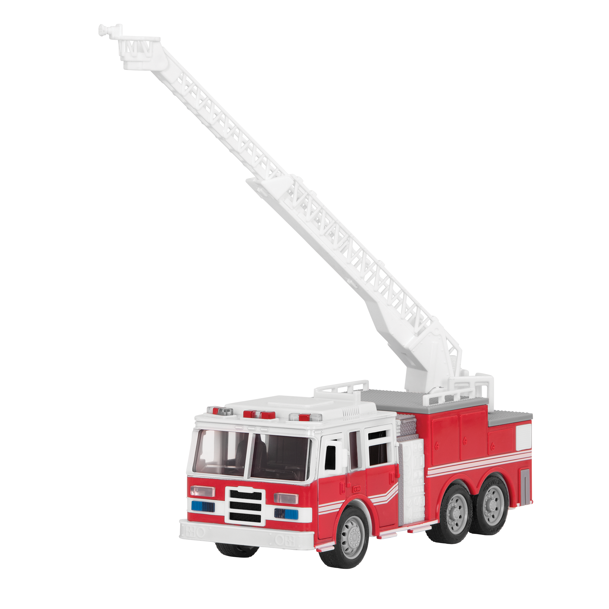 Toy emergency vehicle set.