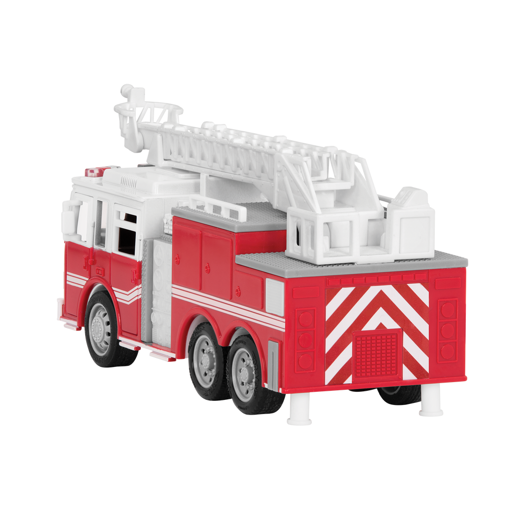 Toy emergency vehicle set.
