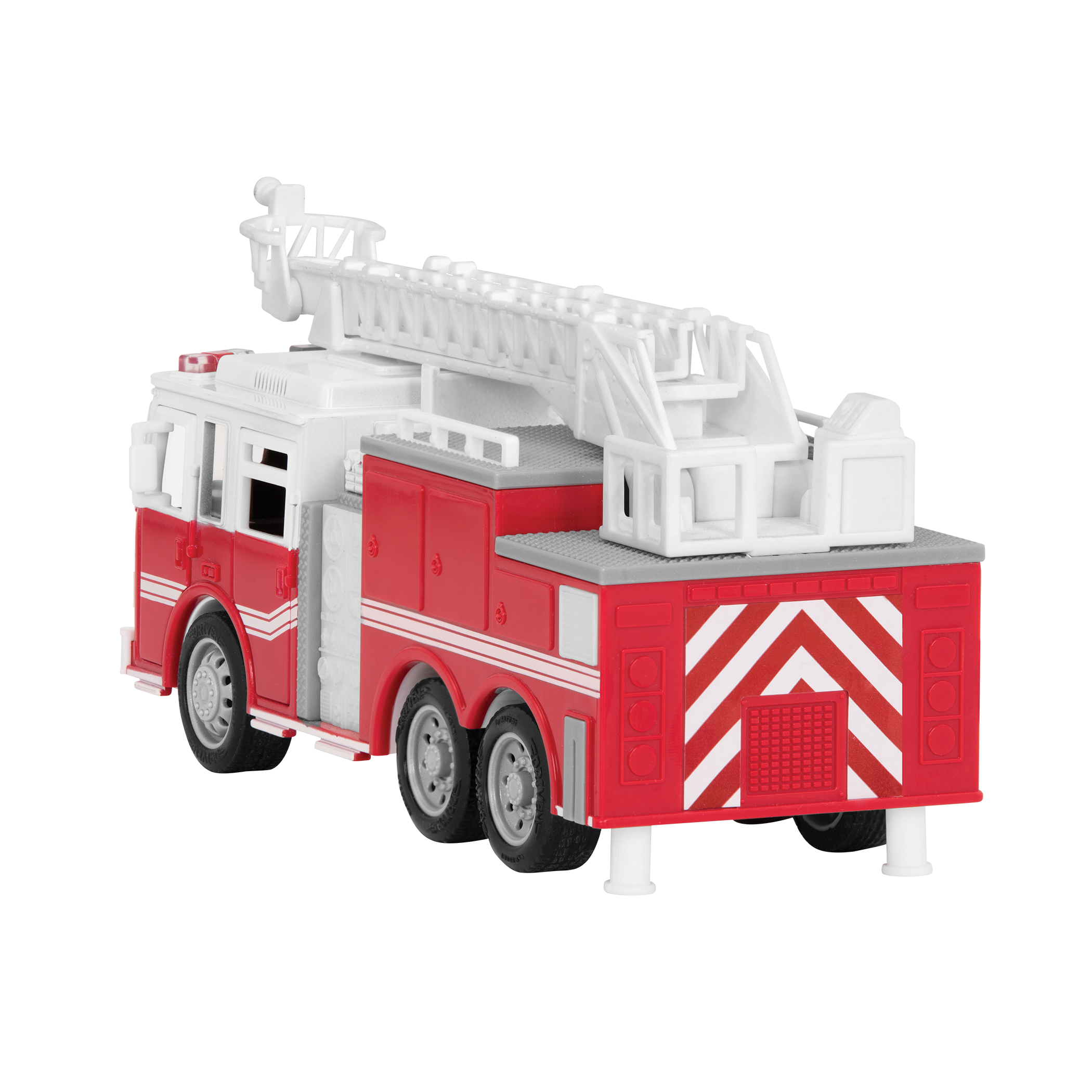 Toy emergency vehicle set.
