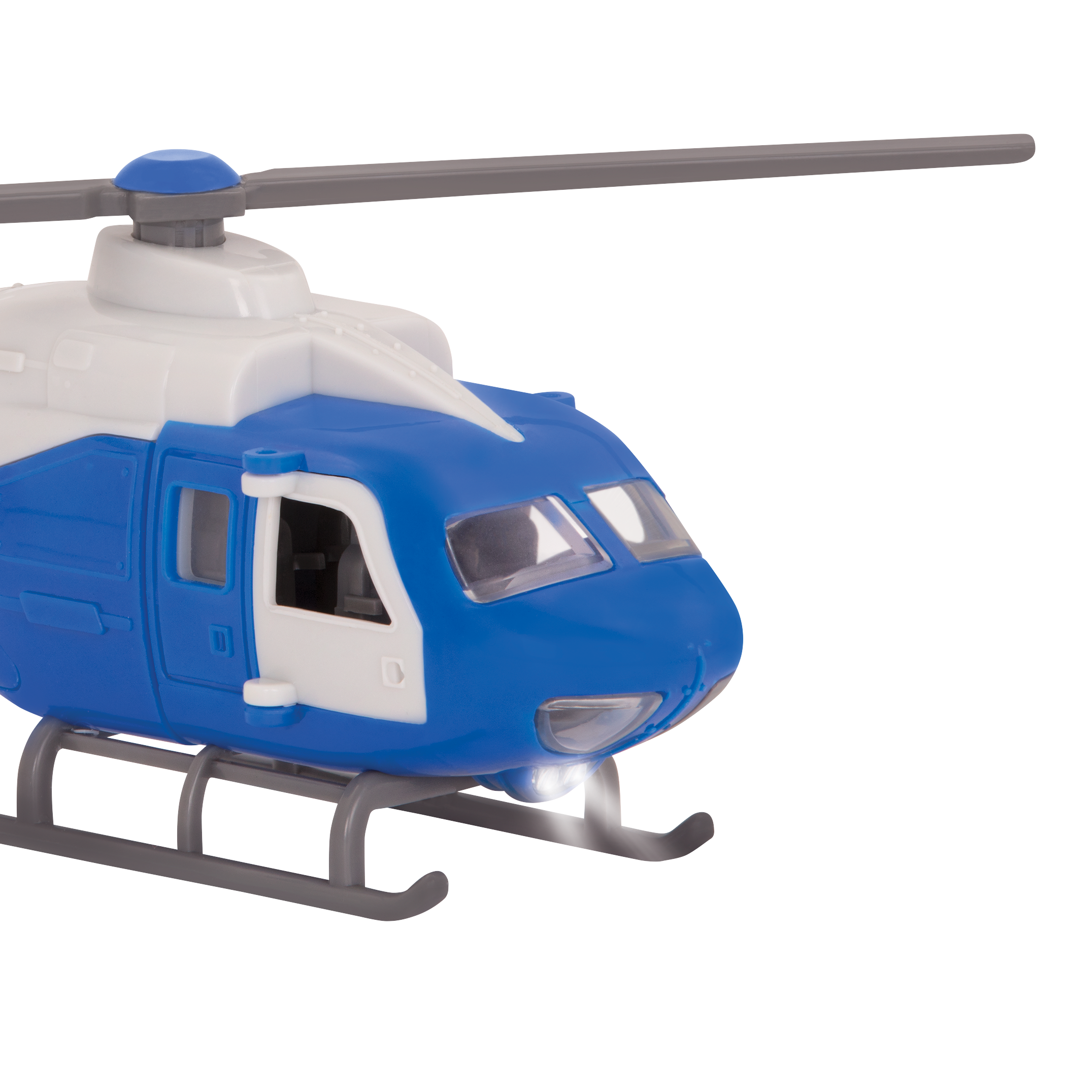 Toy emergency vehicle set.