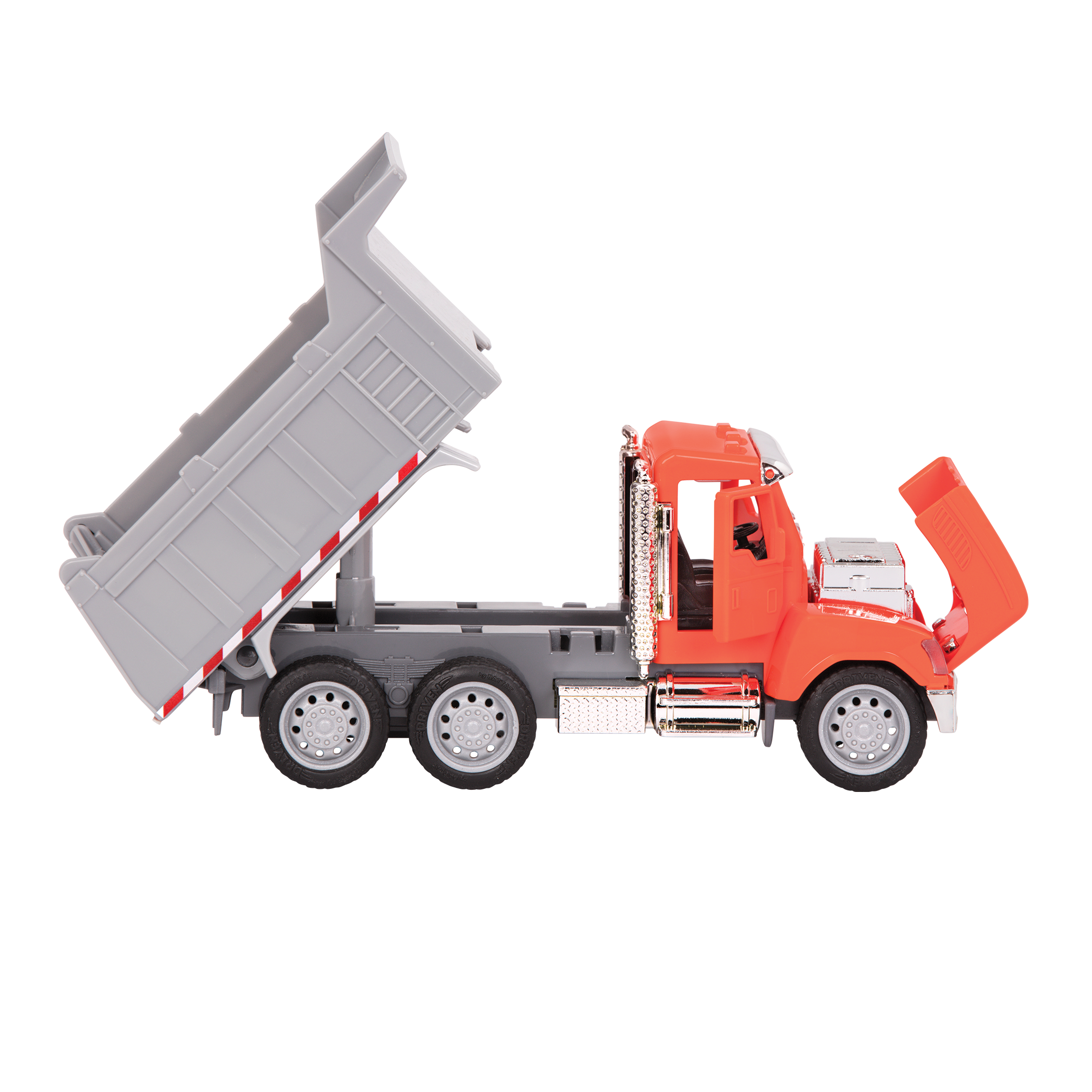 Small Micro Series Orange toy dump truck
