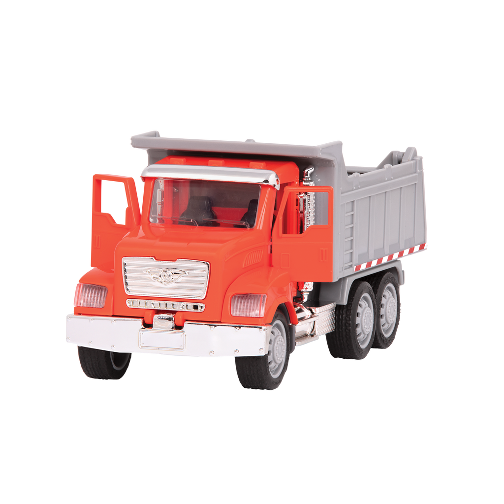 Small Micro Series Orange toy dump truck