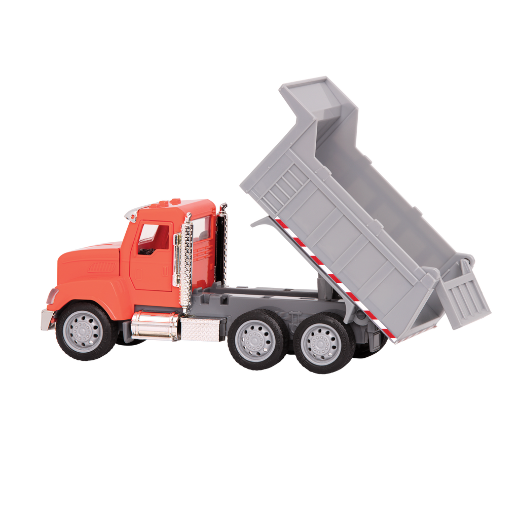 Small Micro Series Orange toy dump truck