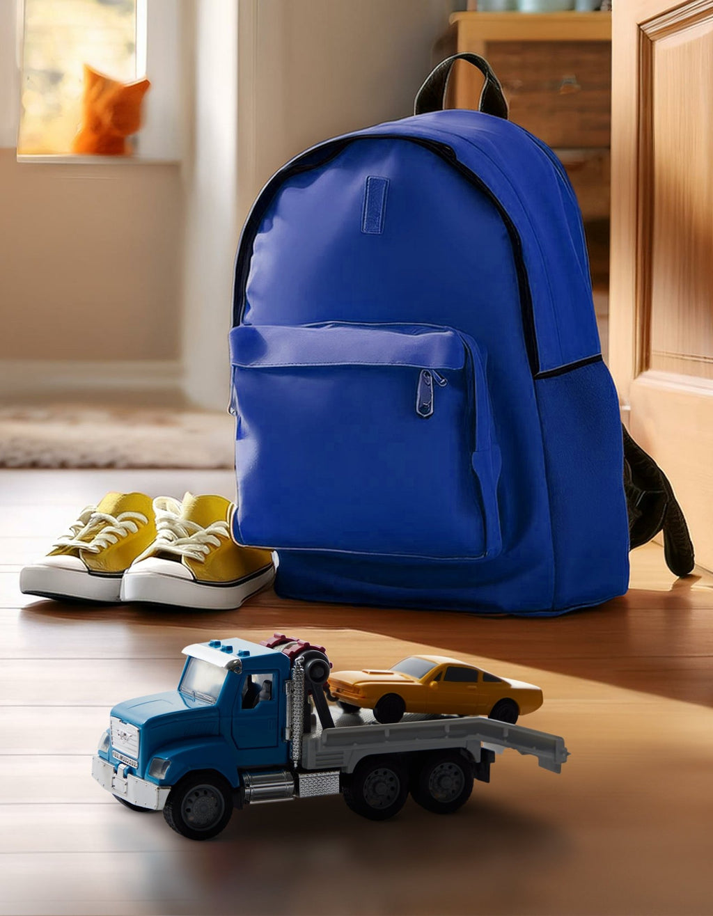 Toy truck set.
