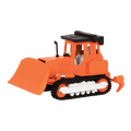 Small Micro Series Orange Toy Bulldozer