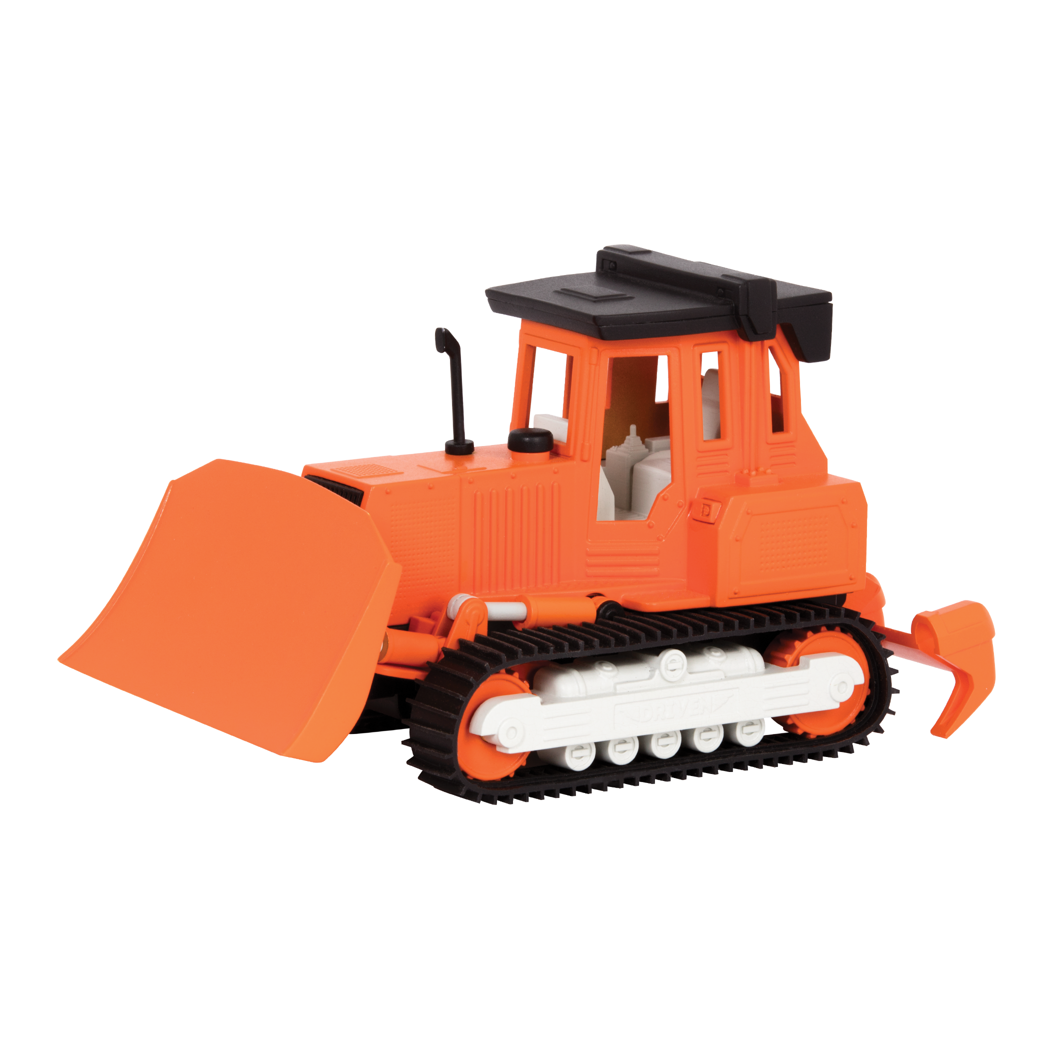 Small Micro Series Orange Toy Bulldozer