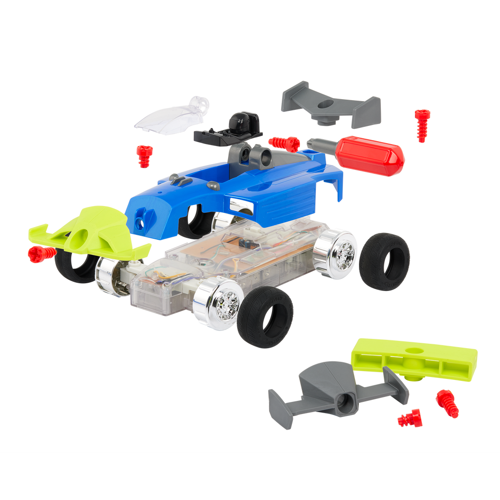 Take apart race car with tools