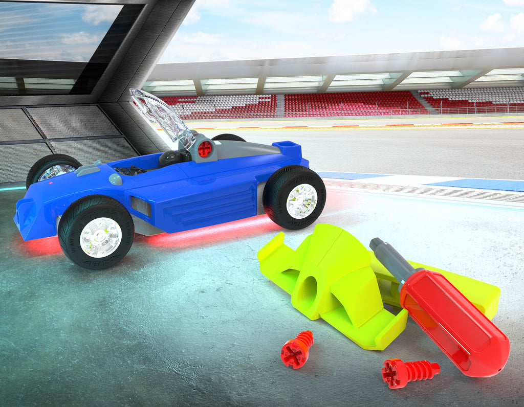 Take apart race car with tools