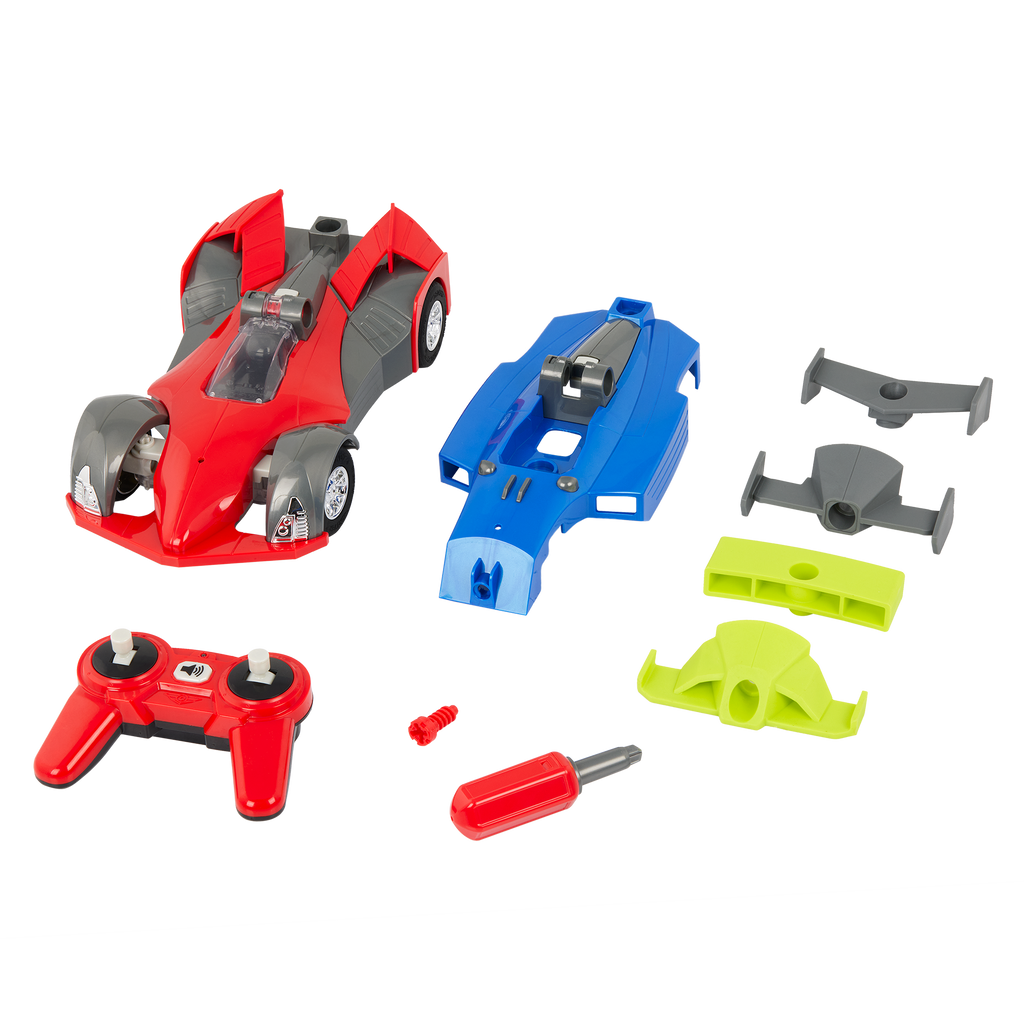 Take apart race car with tools