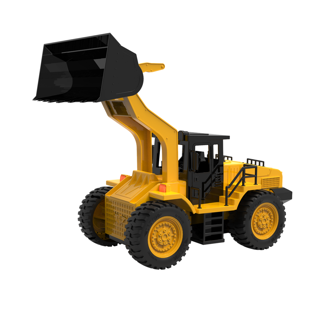 Yellow front end loader toy truck for kids construction toys