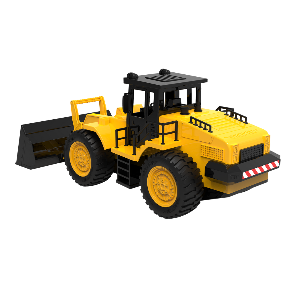 Yellow front end loader toy truck for kids construction toys