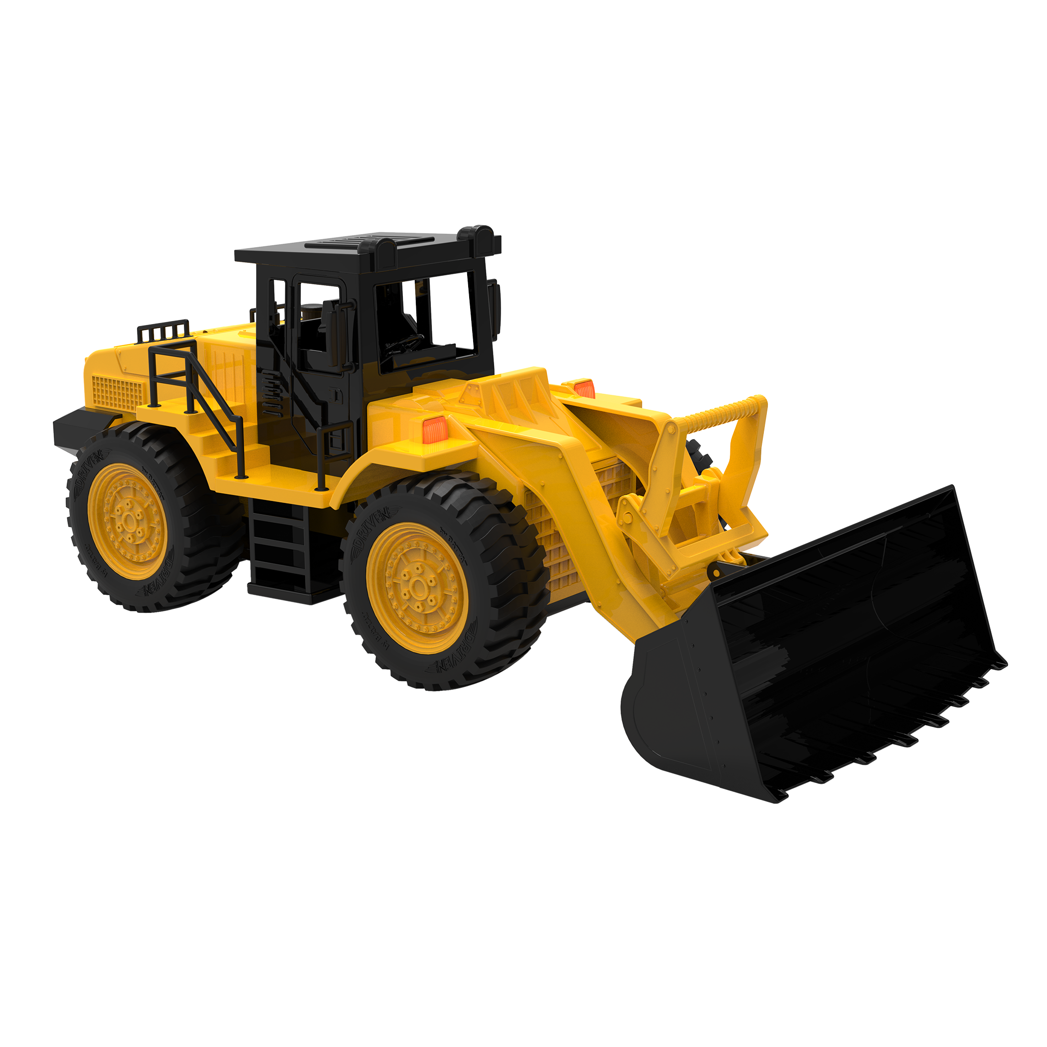 Yellow front end loader toy truck for kids construction toys