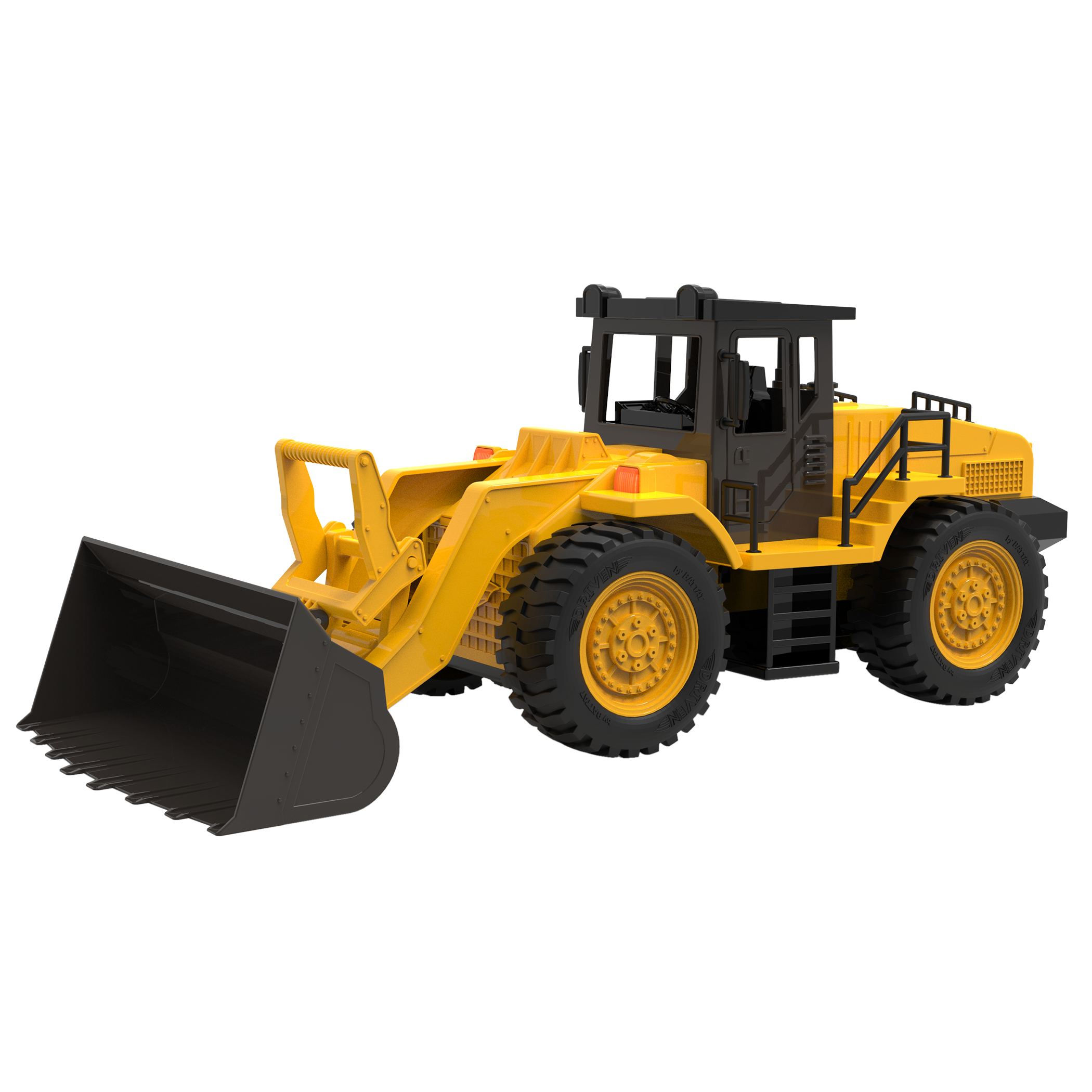 Yellow front end loader toy truck for kids construction toys