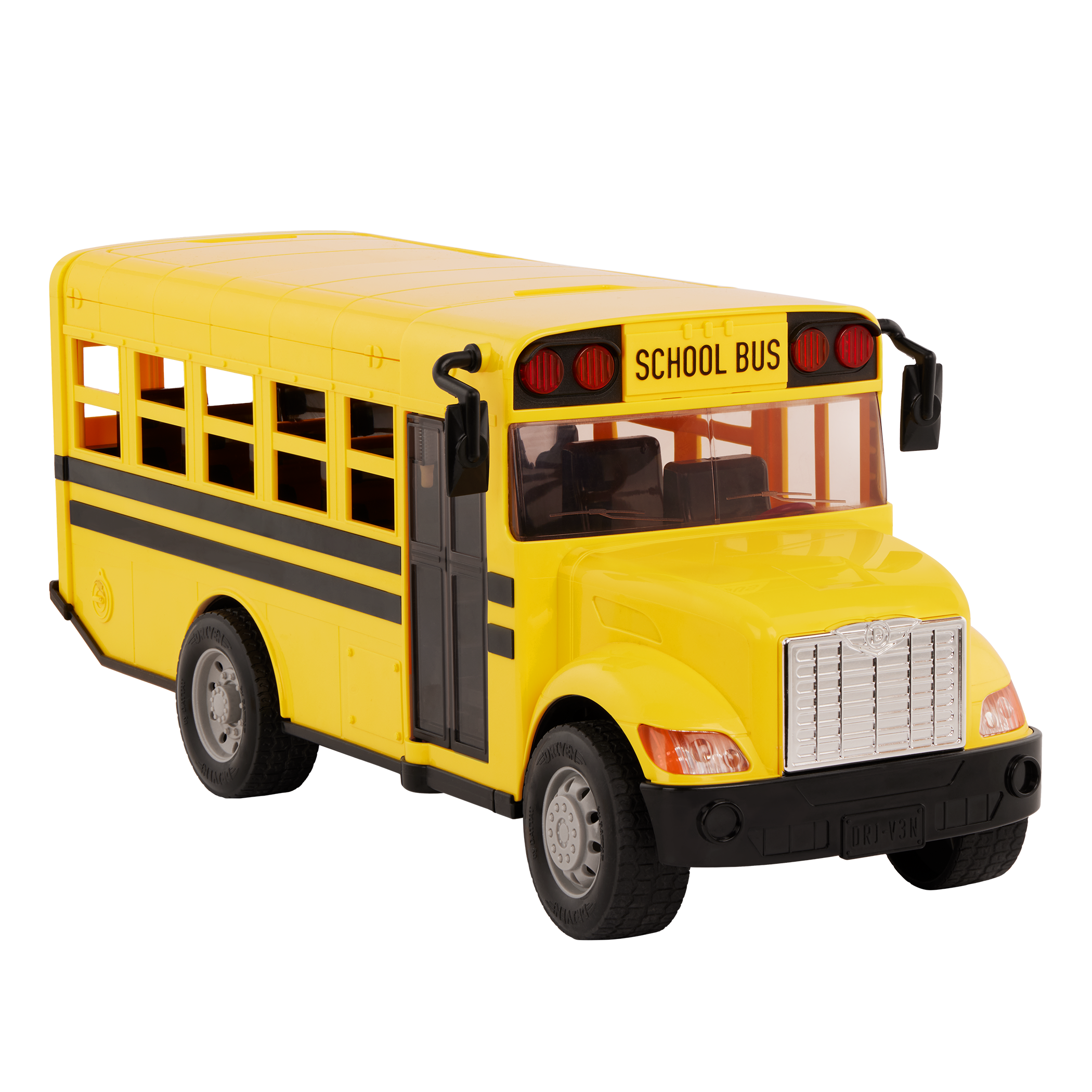 Large remote-control school bus.