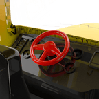 Large remote-control school bus.