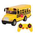 Large remote-control school bus.