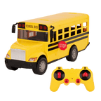 Large remote-control school bus.