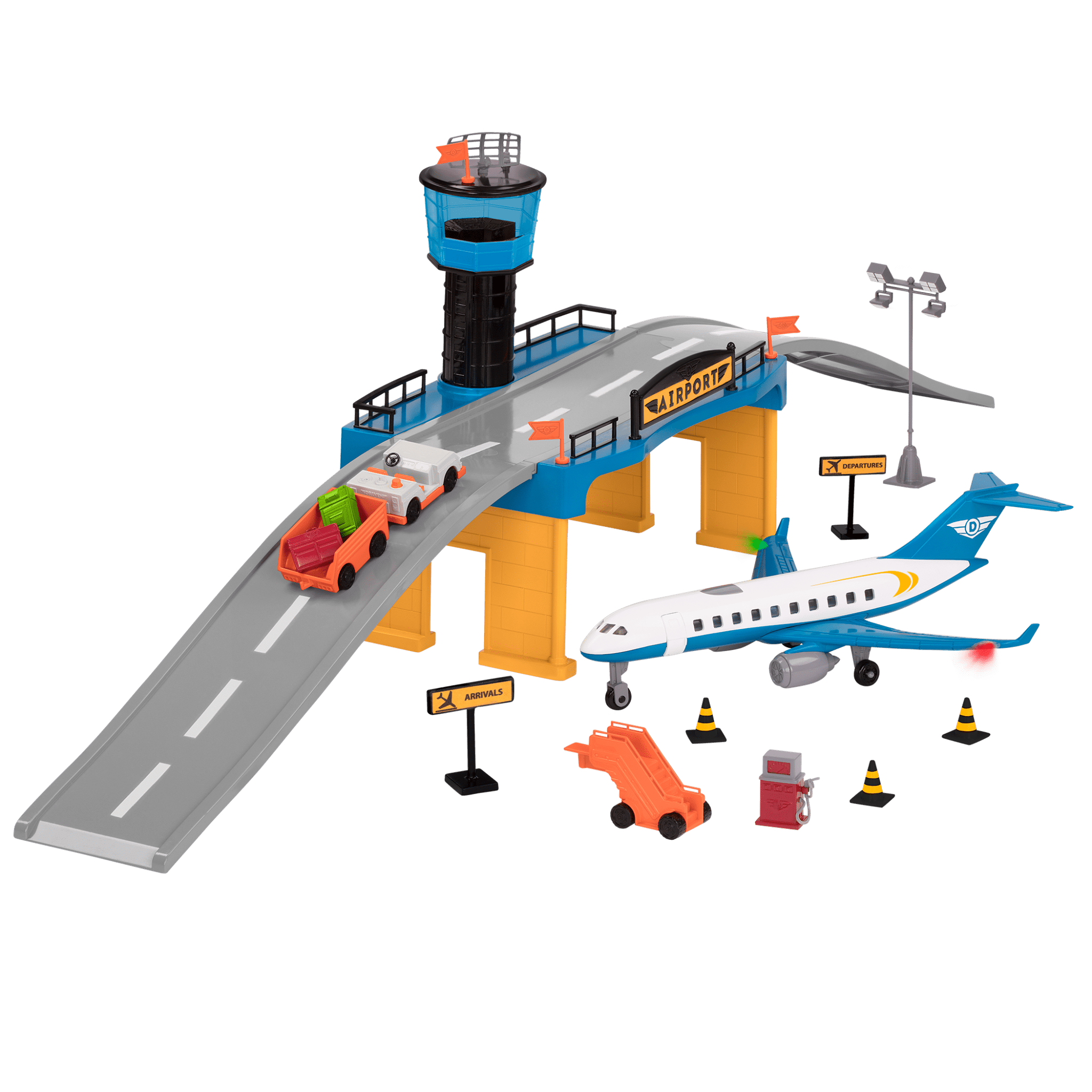ノースウエスト航空 AIRPORT PLAY SET Airport Playset | Small Toy Airplane | Playsets for Kids