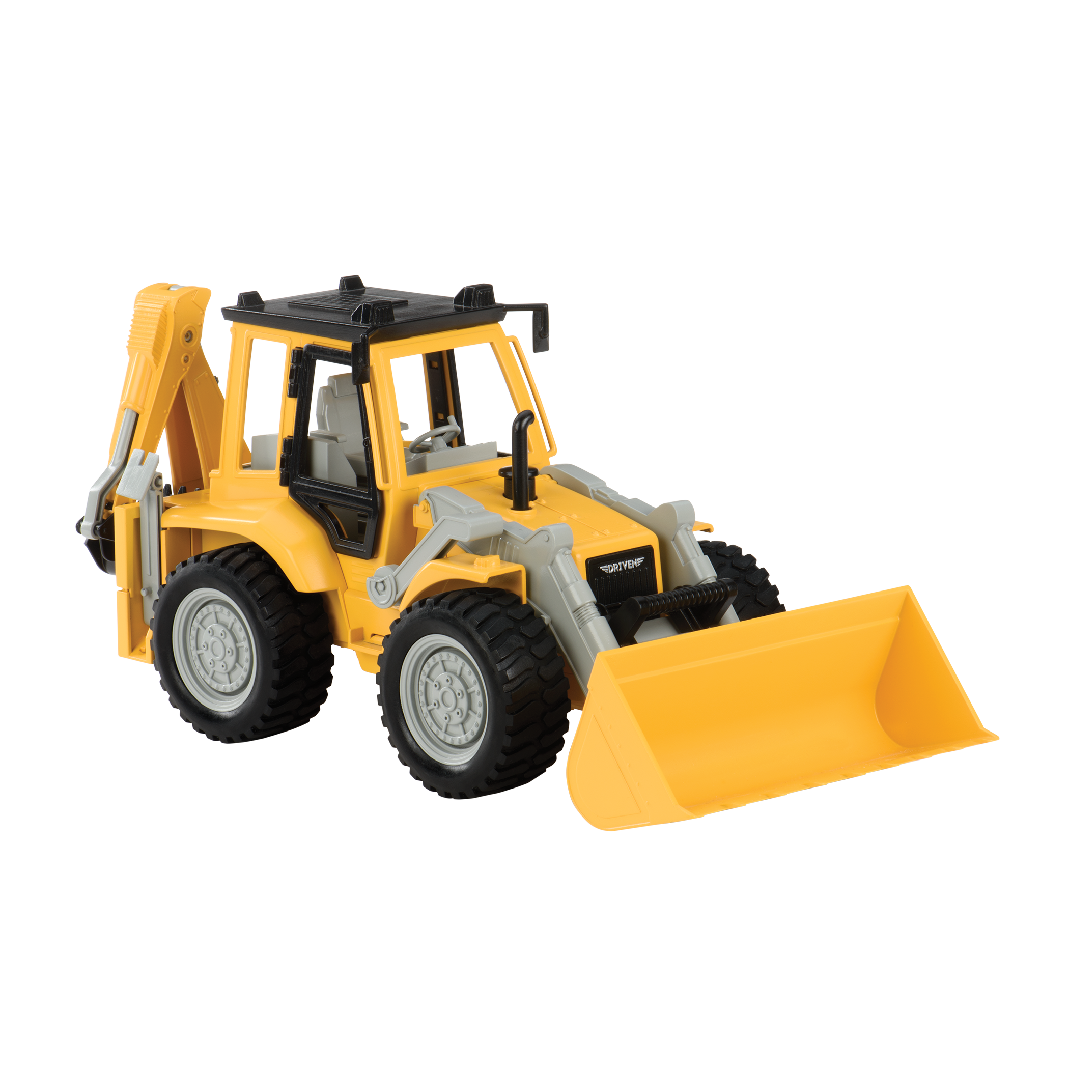 Midrange Yellow toy backhoe loader