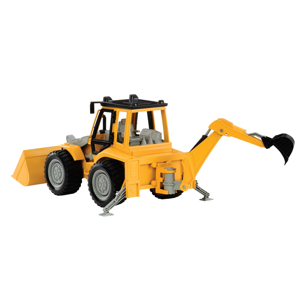 Midrange Yellow toy backhoe loader