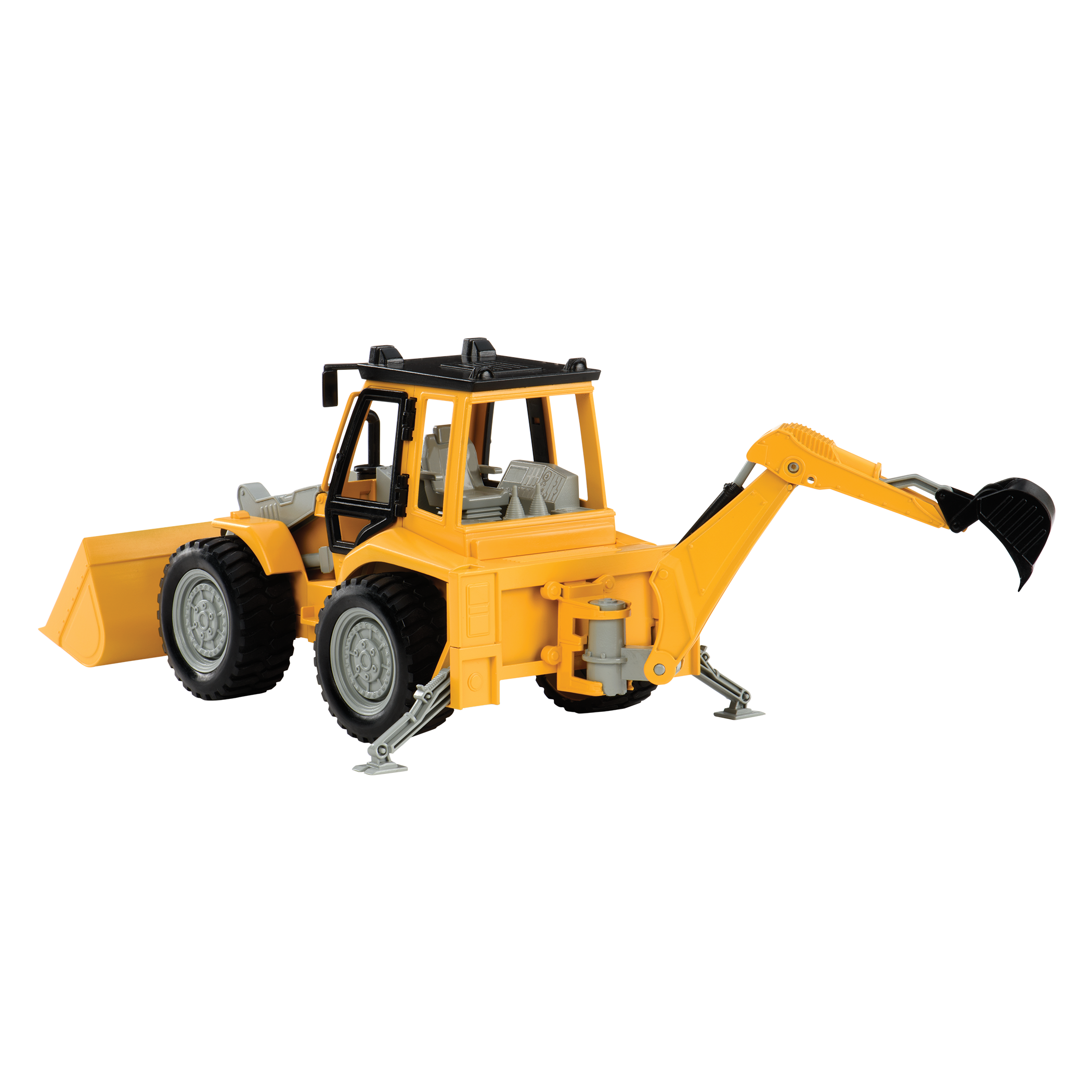Midrange Yellow toy backhoe loader